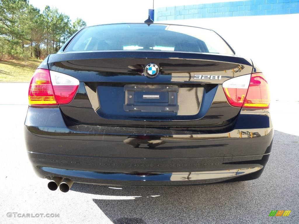 2007 3 Series 328i Sedan - Jet Black / Black photo #7