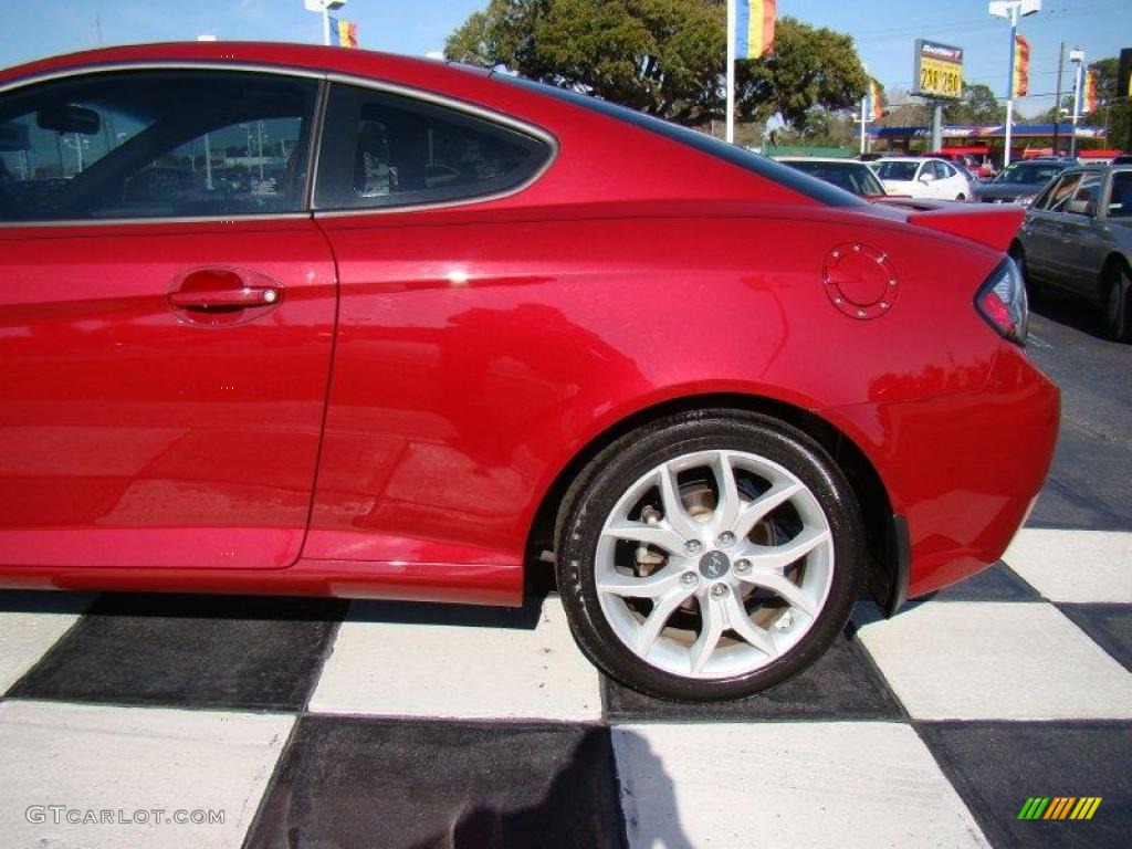 2007 Tiburon GT Limited - Redfire Pearl / Black/Red photo #30