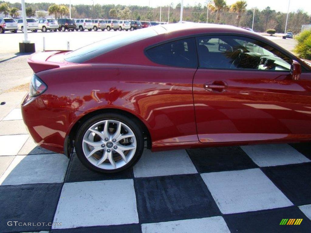 2007 Tiburon GT Limited - Redfire Pearl / Black/Red photo #31