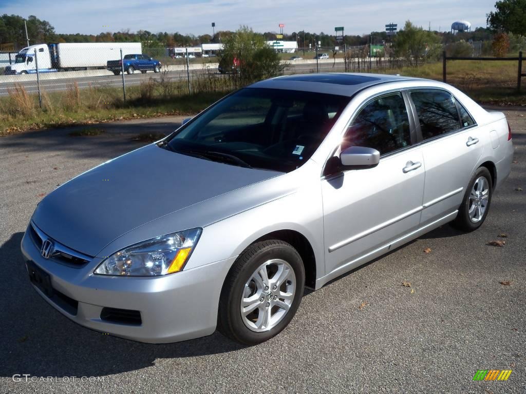 2006 Accord EX-L Sedan - Alabaster Silver Metallic / Black photo #4