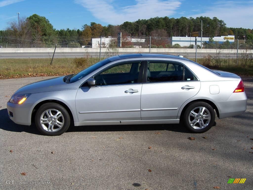 2006 Accord EX-L Sedan - Alabaster Silver Metallic / Black photo #5