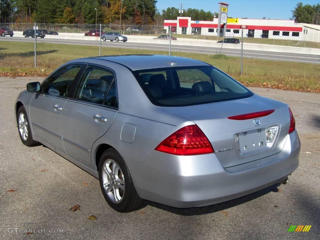 2006 Accord EX-L Sedan - Alabaster Silver Metallic / Black photo #6