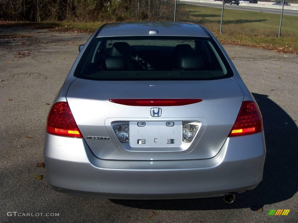 2006 Accord EX-L Sedan - Alabaster Silver Metallic / Black photo #7
