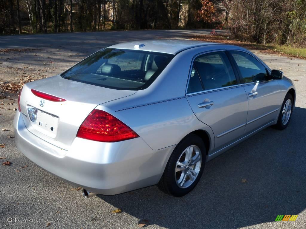 2006 Accord EX-L Sedan - Alabaster Silver Metallic / Black photo #9