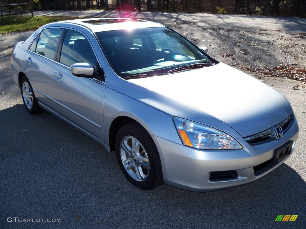 2006 Accord EX-L Sedan - Alabaster Silver Metallic / Black photo #11