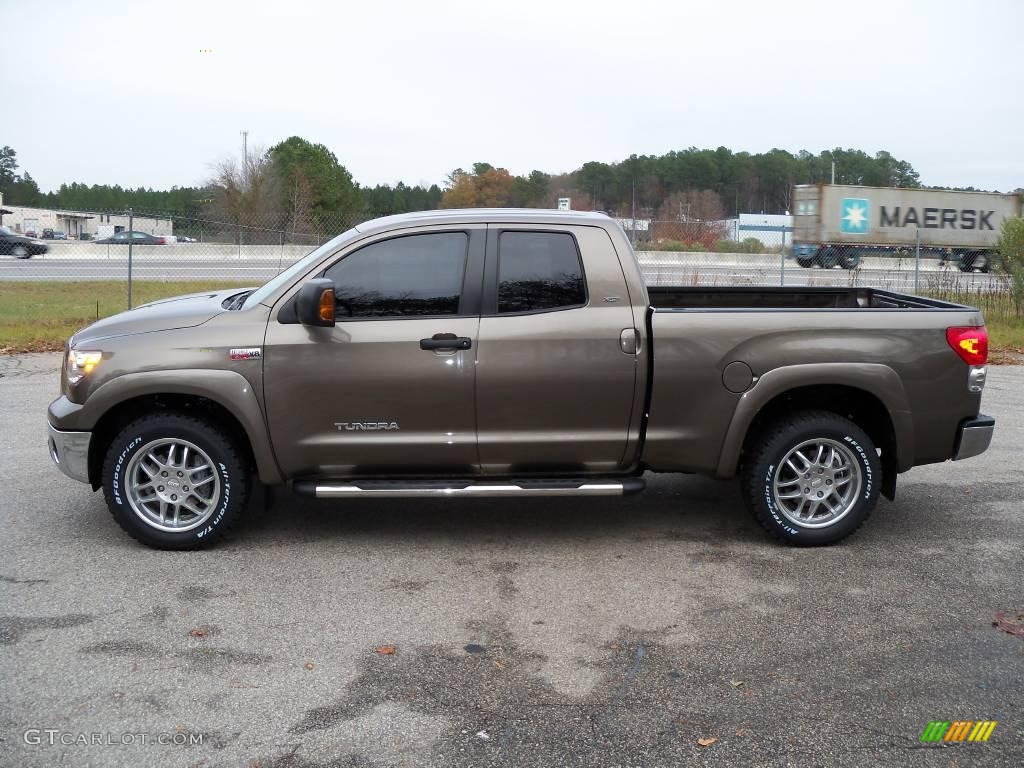 2008 Tundra SR5 X-SP Double Cab 4x4 - Pyrite Mica / Red Rock photo #5