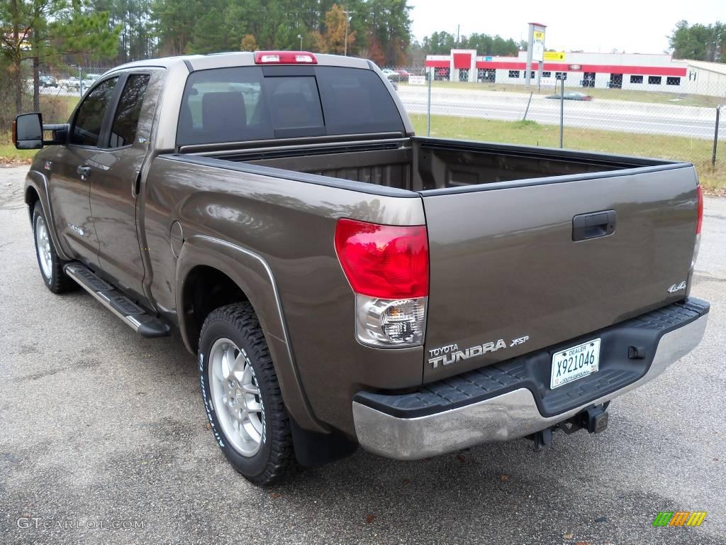 2008 Tundra SR5 X-SP Double Cab 4x4 - Pyrite Mica / Red Rock photo #6