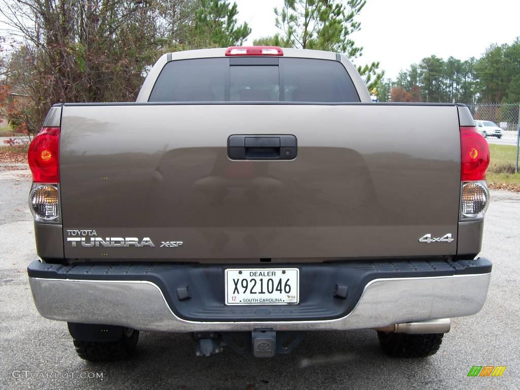 2008 Tundra SR5 X-SP Double Cab 4x4 - Pyrite Mica / Red Rock photo #8