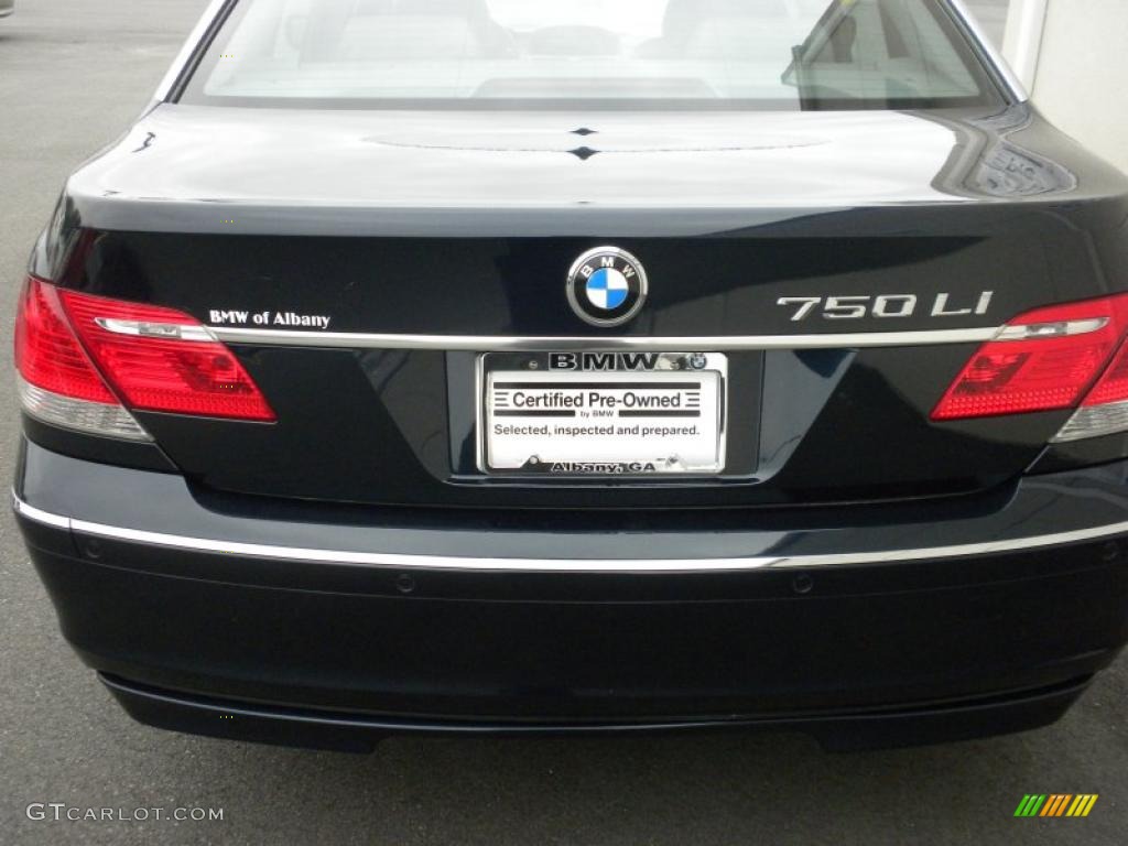 2006 7 Series 750Li Sedan - Monaco Blue Metallic / Basalt Grey/Flannel Grey photo #5