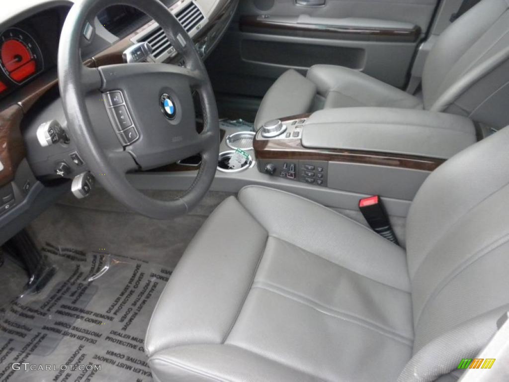 2006 7 Series 750Li Sedan - Monaco Blue Metallic / Basalt Grey/Flannel Grey photo #8