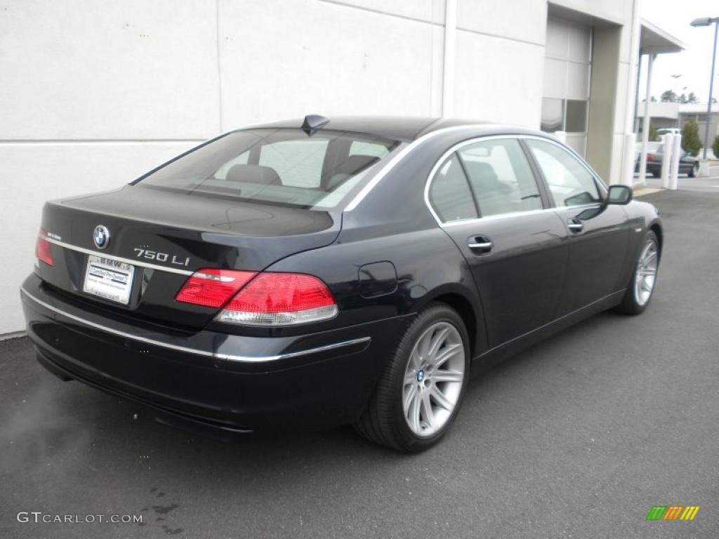 2006 7 Series 750Li Sedan - Monaco Blue Metallic / Basalt Grey/Flannel Grey photo #22