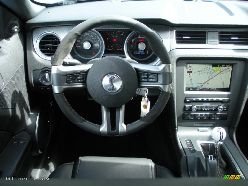 2010 Mustang Shelby GT500 Coupe - Brilliant Silver Metallic / Charcoal Black photo #9