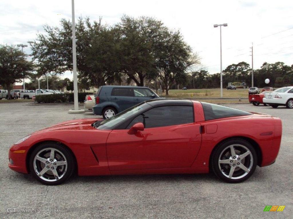 2008 Corvette Coupe - Victory Red / Red photo #2