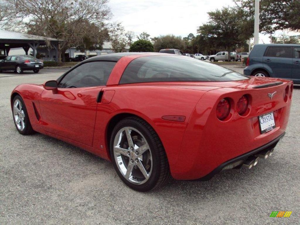 2008 Corvette Coupe - Victory Red / Red photo #3