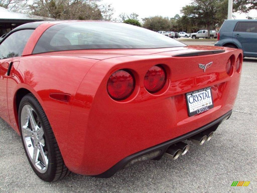 2008 Corvette Coupe - Victory Red / Red photo #6