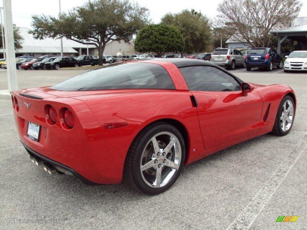 2008 Corvette Coupe - Victory Red / Red photo #7
