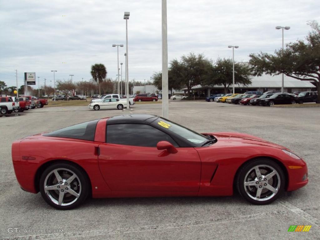 2008 Corvette Coupe - Victory Red / Red photo #8