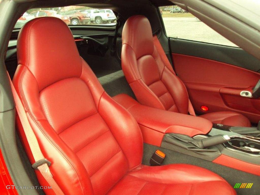 2008 Corvette Coupe - Victory Red / Red photo #10