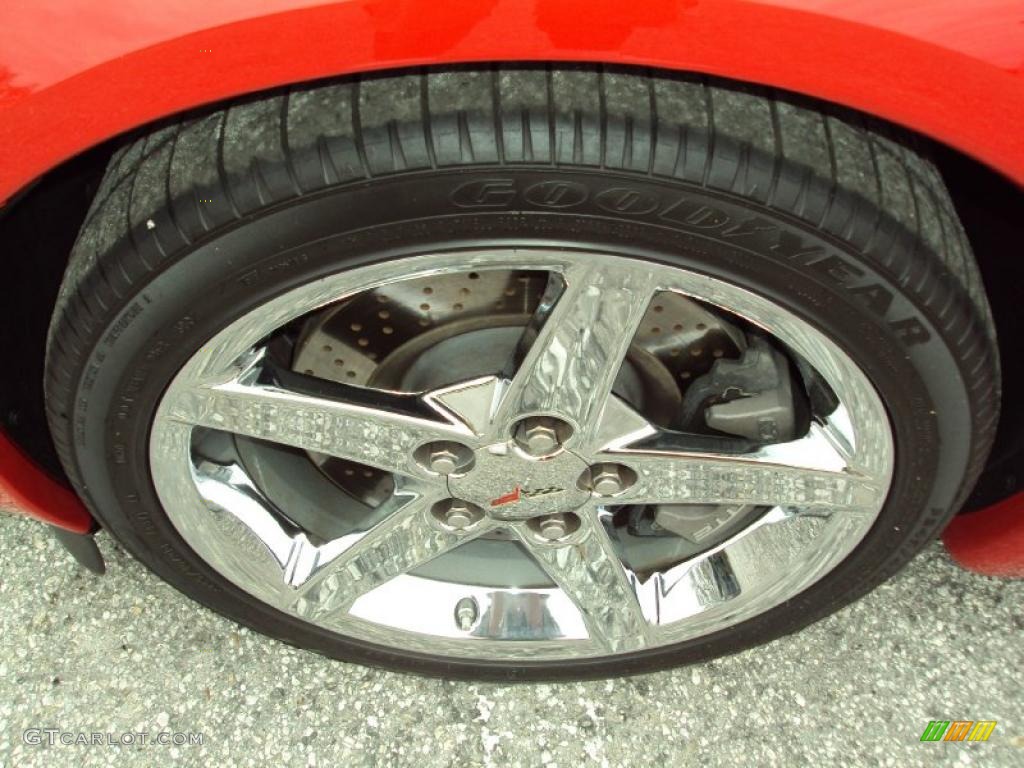 2008 Corvette Coupe - Victory Red / Red photo #12