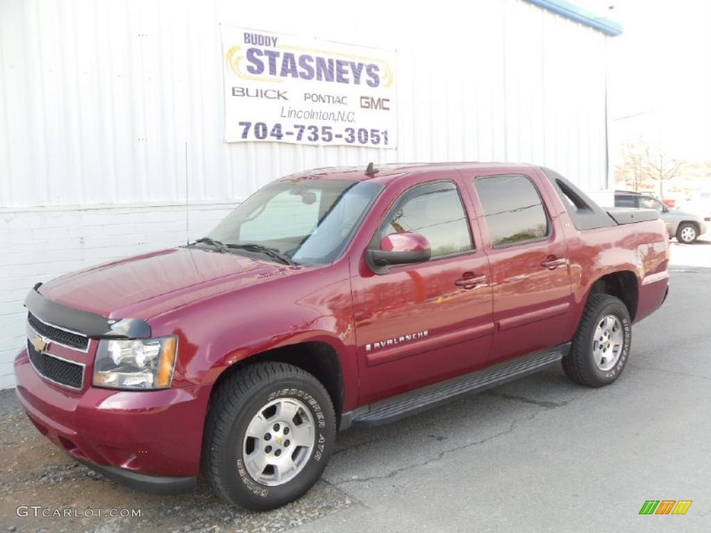 2007 Avalanche LT 4WD - Sport Red Metallic / Ebony/Light Cashmere photo #1