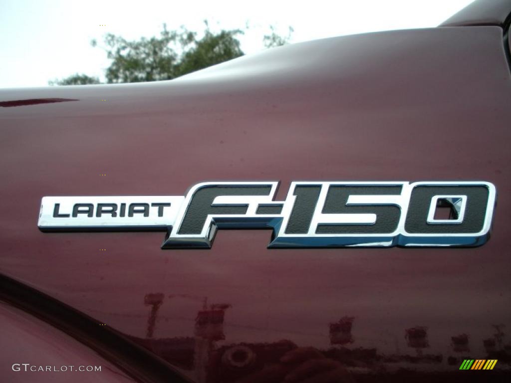 2010 F150 Lariat SuperCrew 4x4 - Royal Red Metallic / Tan photo #4