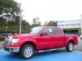 2010 Red Candy Metallic Ford F150 Lariat SuperCrew  photo #1