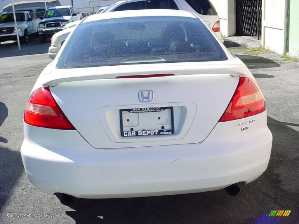 2003 Accord EX V6 Coupe - Taffeta White / Ivory photo #4