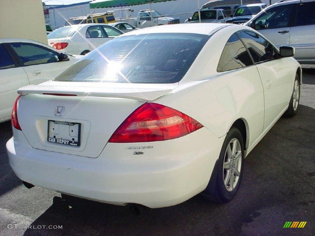 2003 Accord EX V6 Coupe - Taffeta White / Ivory photo #5