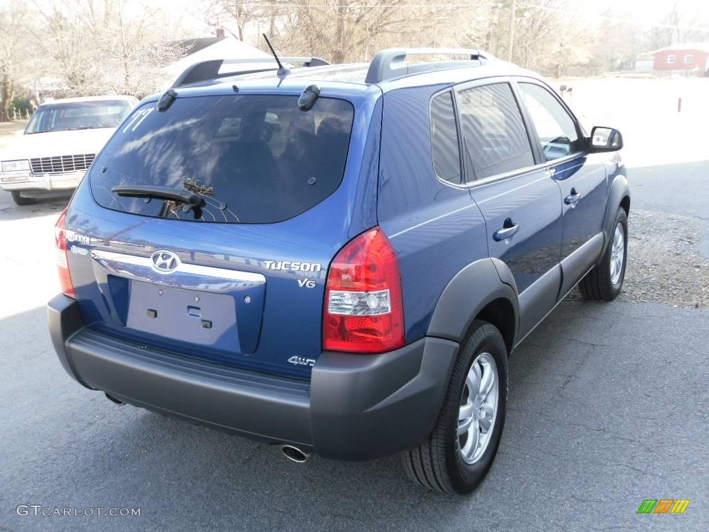 2008 Tucson SE 4WD - Nautical Blue / Gray photo #4
