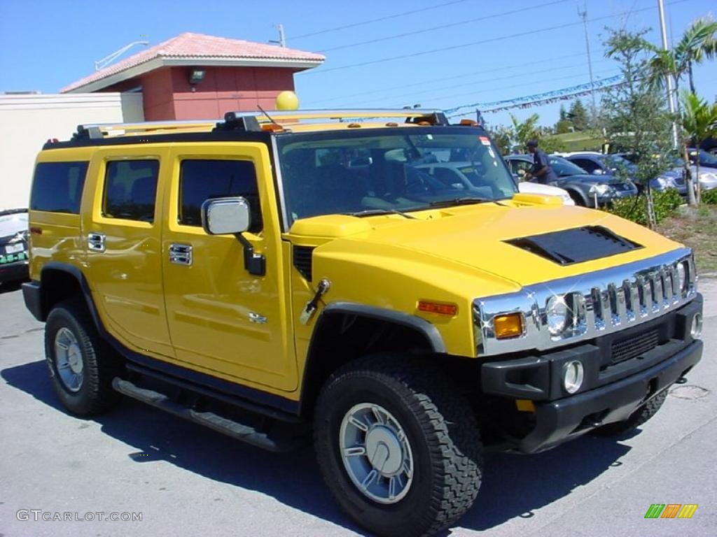 2003 H2 SUV - Yellow / Black photo #1