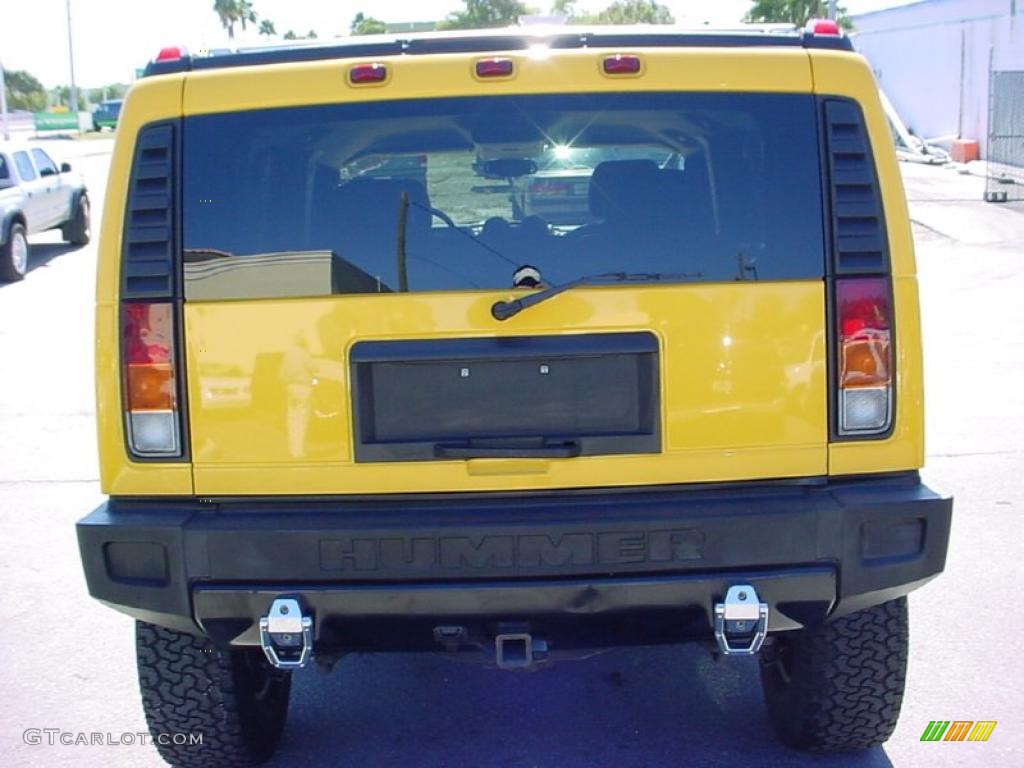 2003 H2 SUV - Yellow / Black photo #4