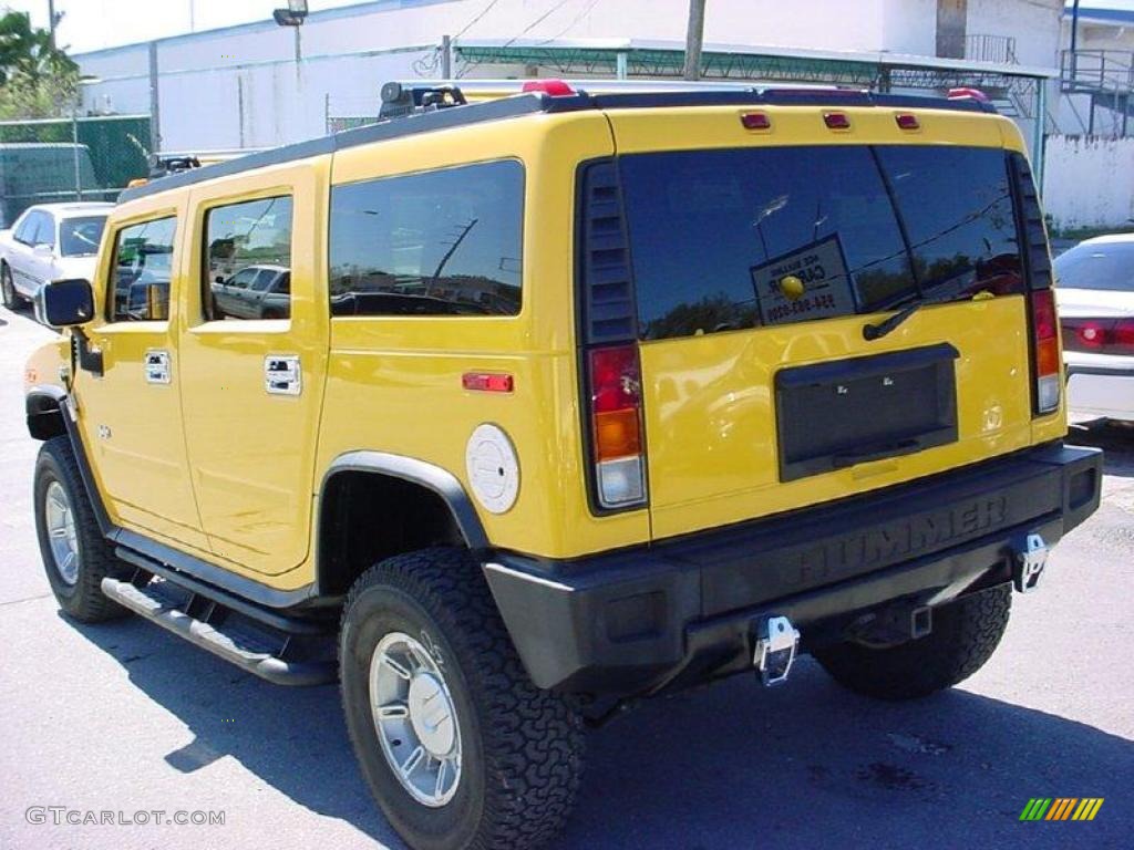 2003 H2 SUV - Yellow / Black photo #5