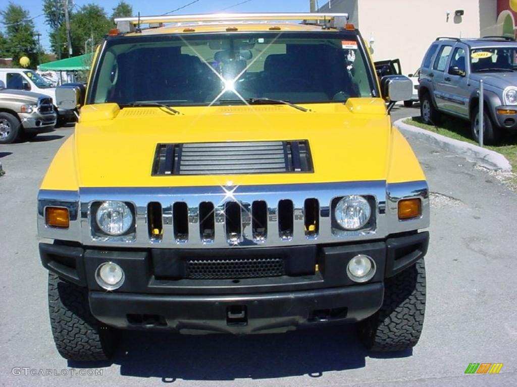 2003 H2 SUV - Yellow / Black photo #8