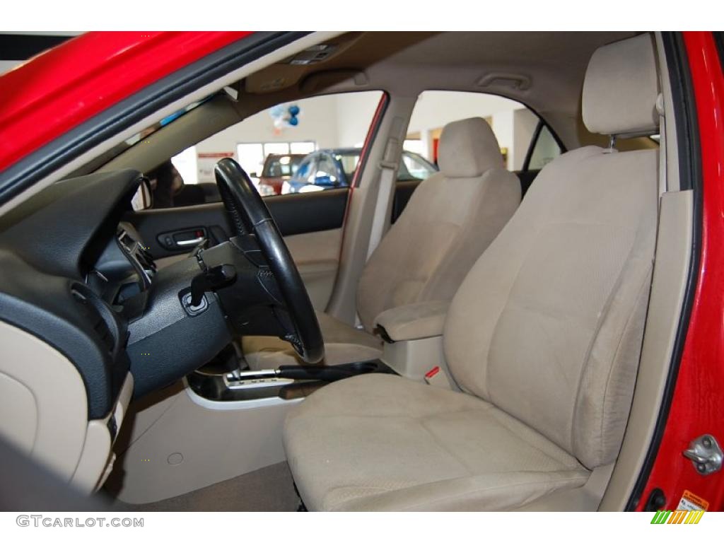 2008 MAZDA6 i Touring Sedan - Volcanic Red / Beige photo #16