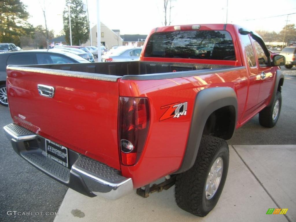 2005 Colorado Z71 Extended Cab 4x4 - Victory Red / Medium Dark Pewter photo #6