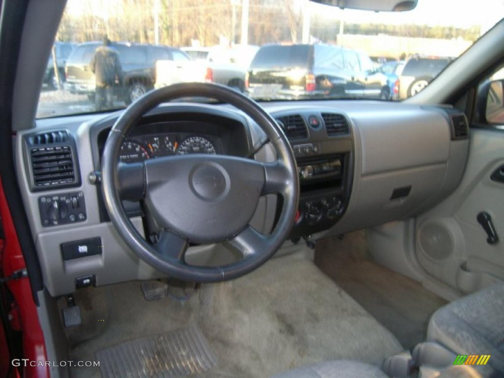 2005 Colorado Z71 Extended Cab 4x4 - Victory Red / Medium Dark Pewter photo #14