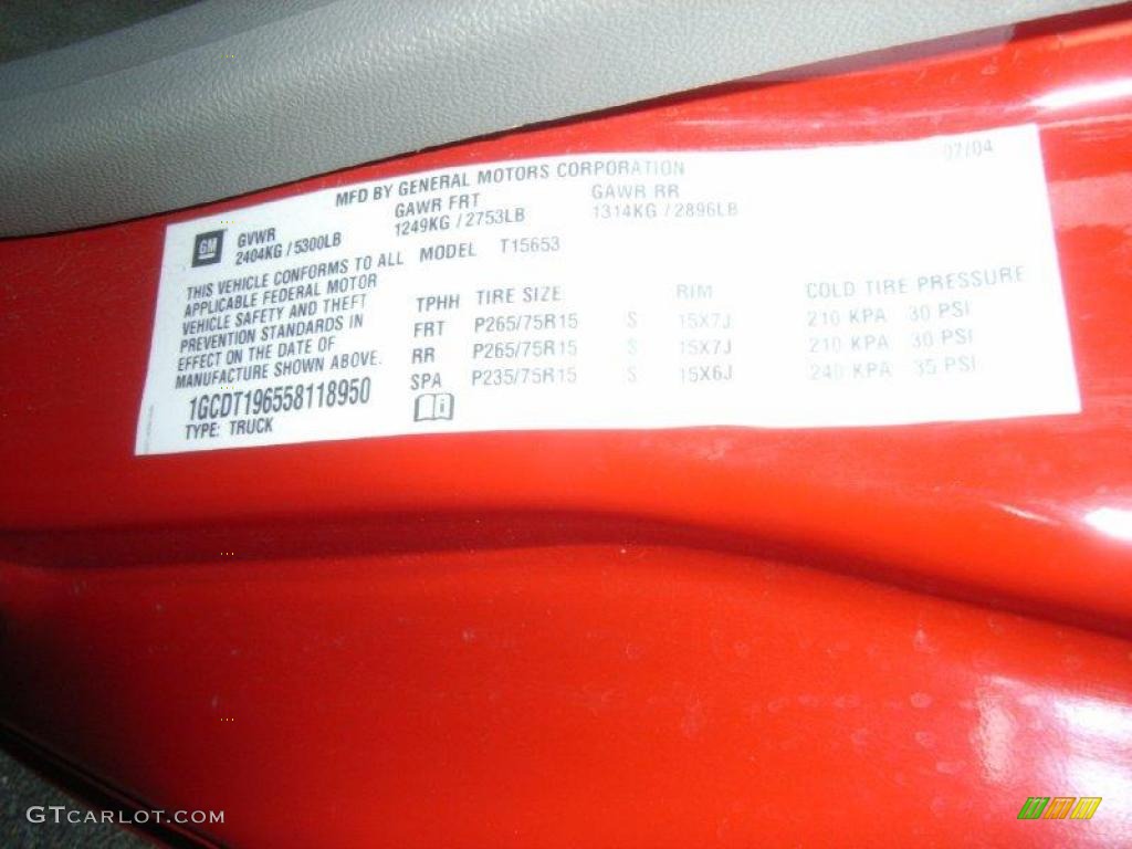 2005 Colorado Z71 Extended Cab 4x4 - Victory Red / Medium Dark Pewter photo #21