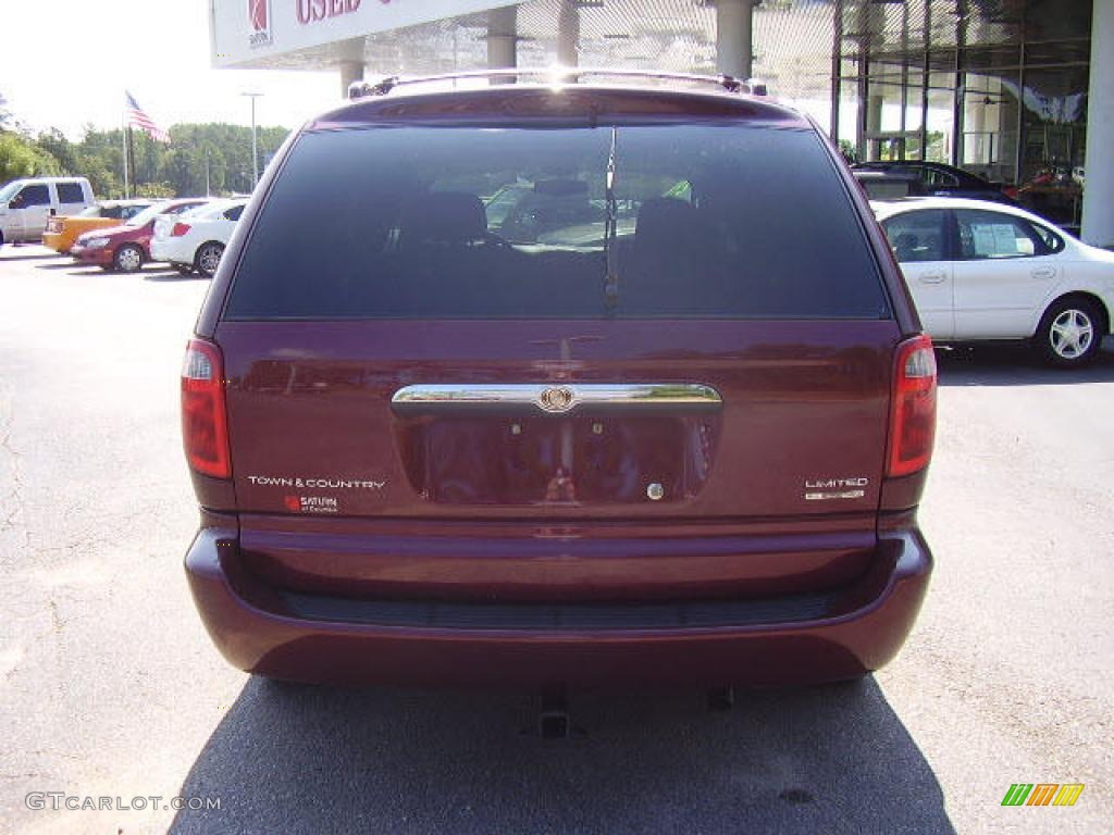 2001 Town & Country Limited AWD - Dark Garnet Red Pearl / Taupe photo #6