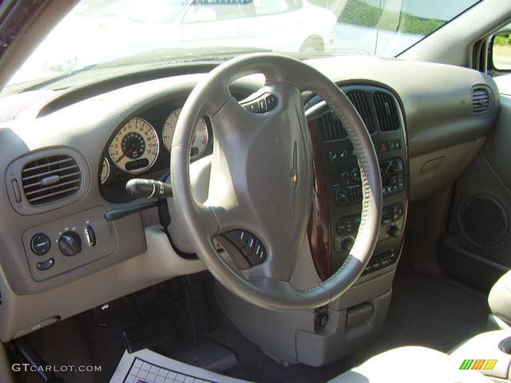 2001 Town & Country Limited AWD - Dark Garnet Red Pearl / Taupe photo #7