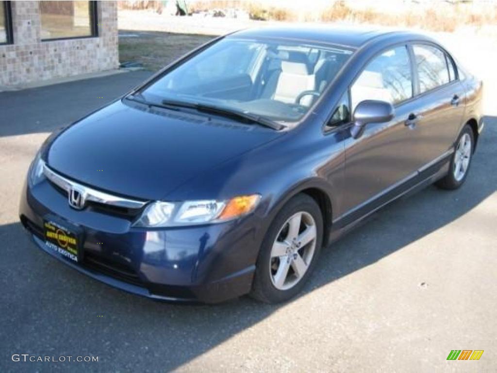 2006 Civic EX Sedan - Royal Blue Pearl / Gray photo #1