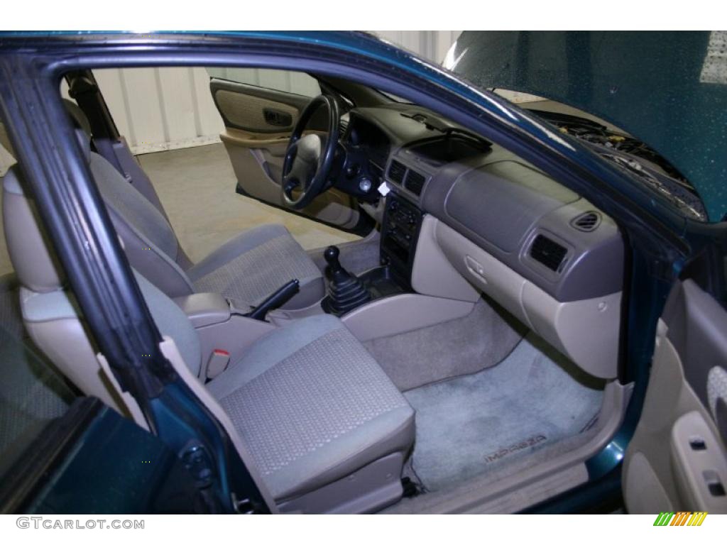 1998 Impreza L Wagon - Acadia Green Pearl Metallic / Gray photo #9