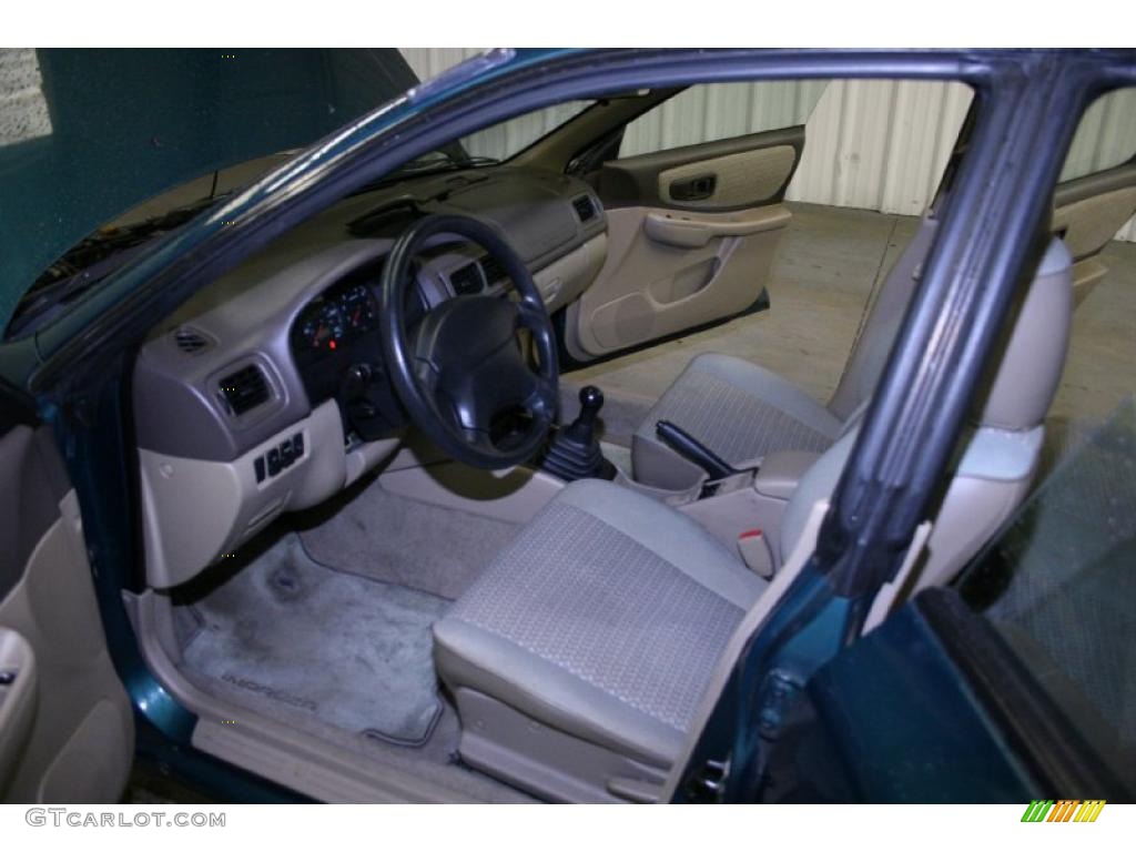 1998 Impreza L Wagon - Acadia Green Pearl Metallic / Gray photo #14