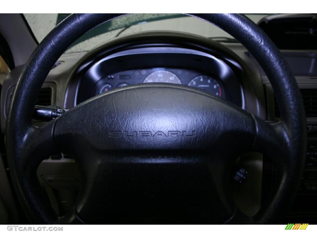 1998 Impreza L Wagon - Acadia Green Pearl Metallic / Gray photo #36