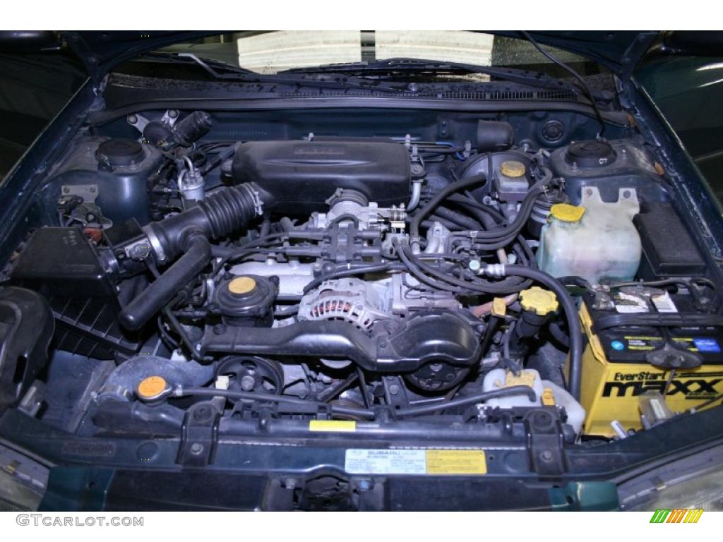 1998 Impreza L Wagon - Acadia Green Pearl Metallic / Gray photo #46