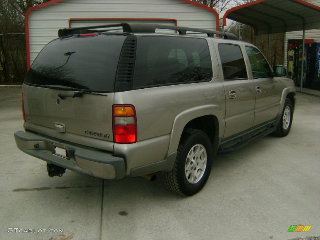 2003 Suburban 1500 Z71 4x4 - Sandalwood Metallic / Tan/Neutral photo #4