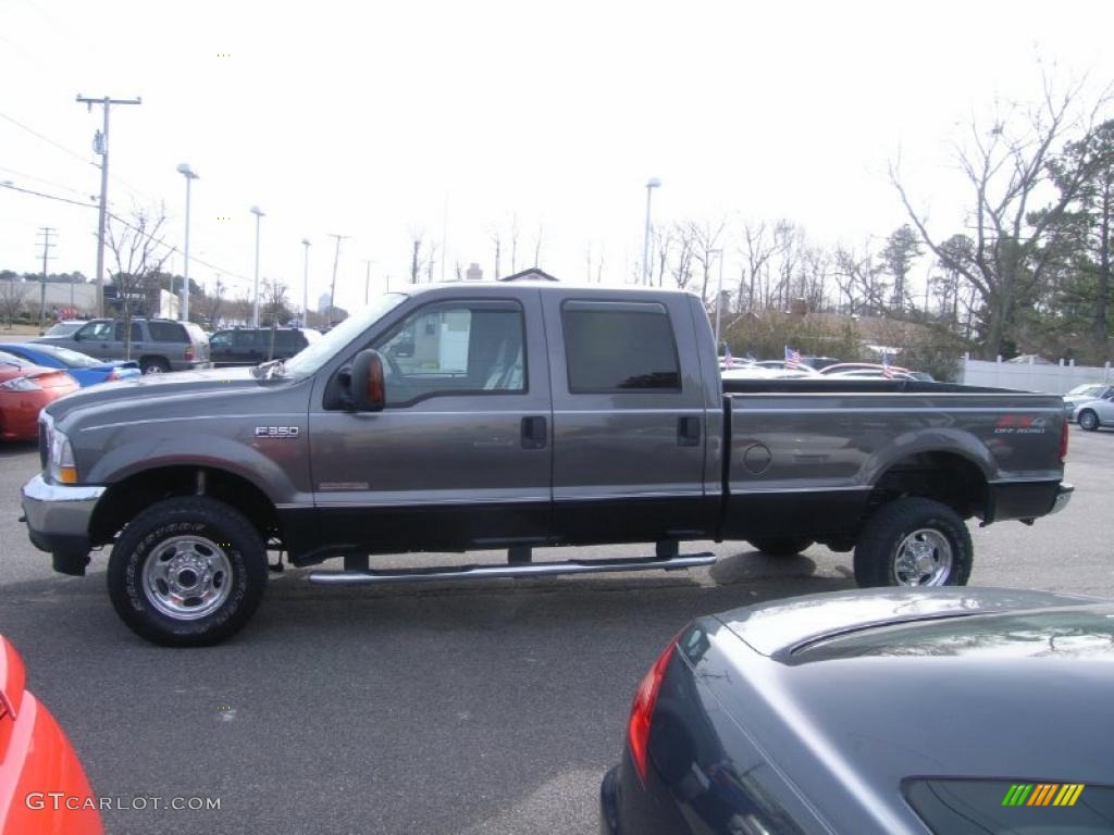 2003 F350 Super Duty Lariat Crew Cab 4x4 - Silver Metallic / Medium Flint photo #3