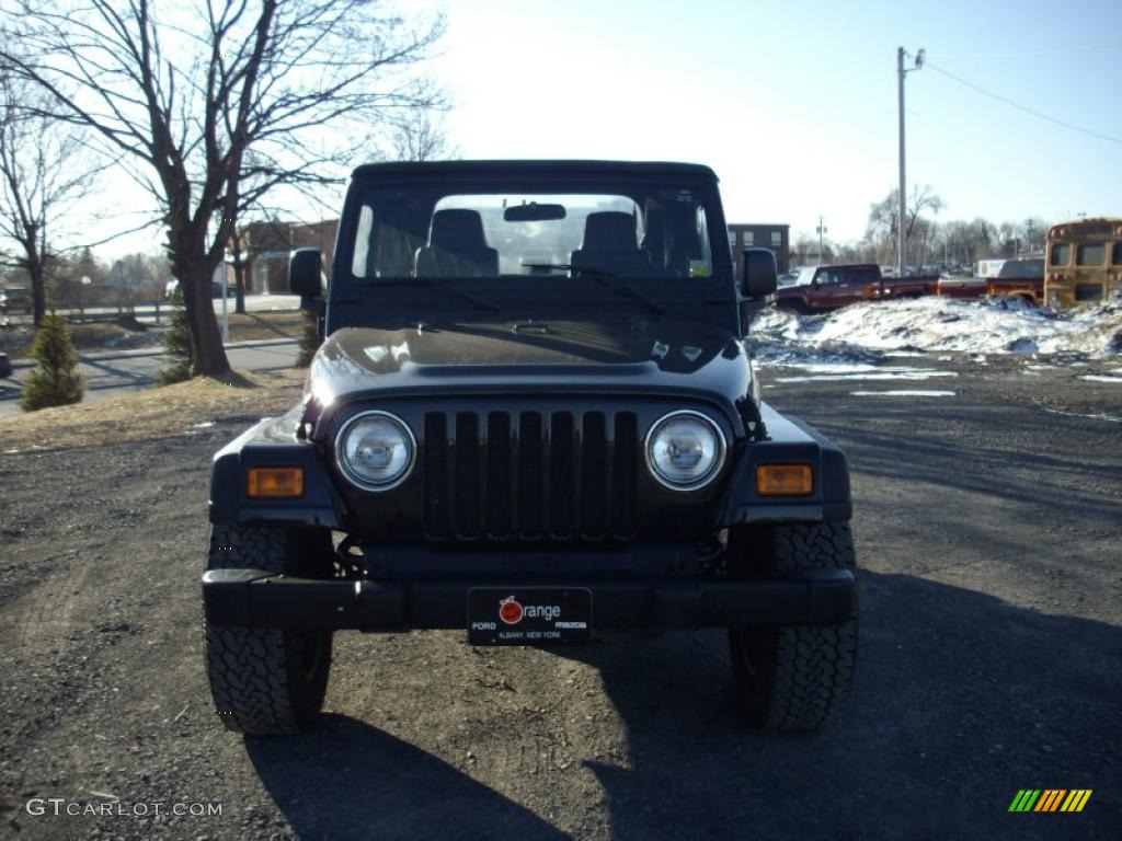 2004 Wrangler SE 4x4 - Black / Dark Slate Gray photo #2