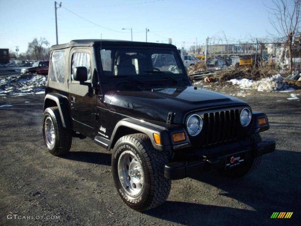 2004 Wrangler SE 4x4 - Black / Dark Slate Gray photo #4