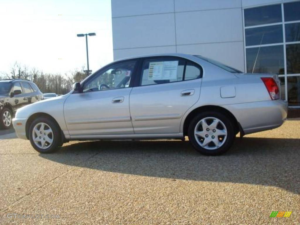 2004 Elantra GLS Sedan - Sterling Silver / Gray photo #3