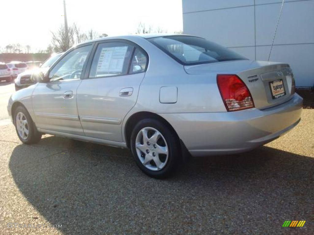 2004 Elantra GLS Sedan - Sterling Silver / Gray photo #4